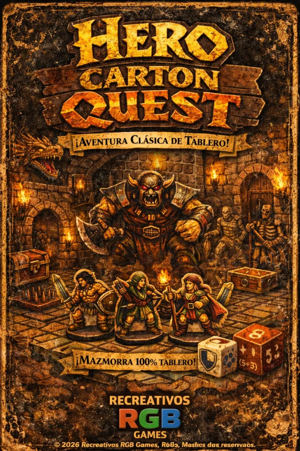Hero Carton Quest ¡Aventura clásica de tablero!